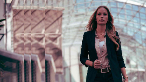 agile woman with pulse