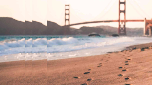 beach bridge with pulse