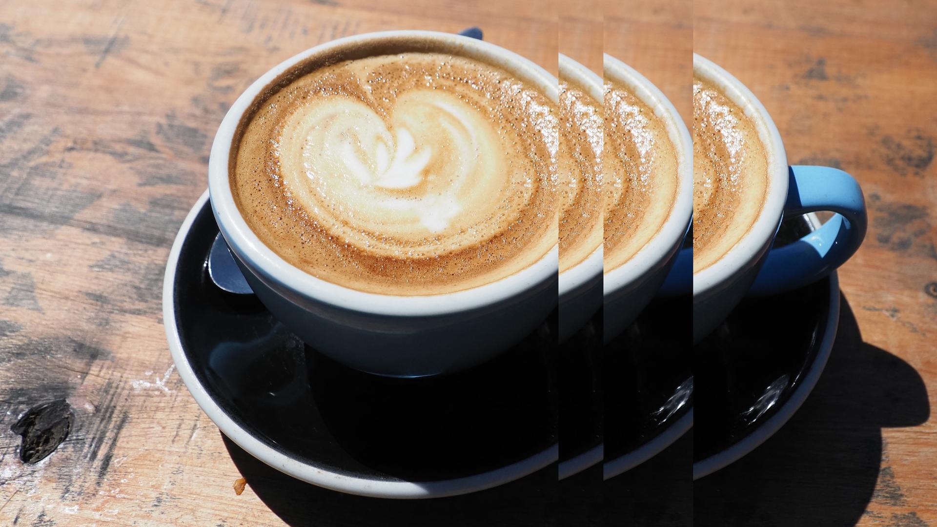 cup of coffee with heart