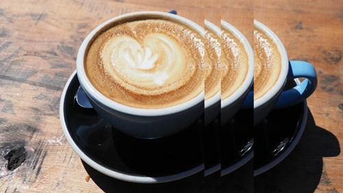 cup of coffee with heart