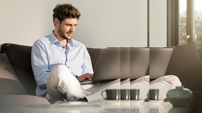 Home office remote work with pulse