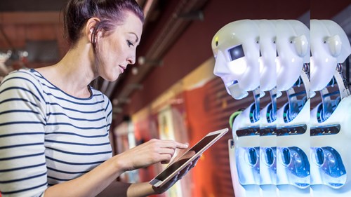 human robot background