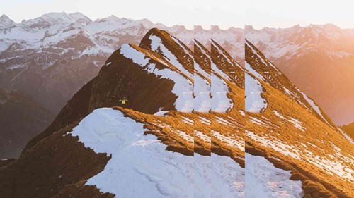 mountain peak with pulse