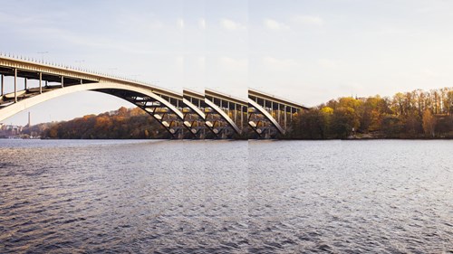 river bridge with pulse