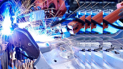 Robots manufacturing with pulse