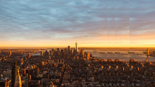 View of New York with pulse