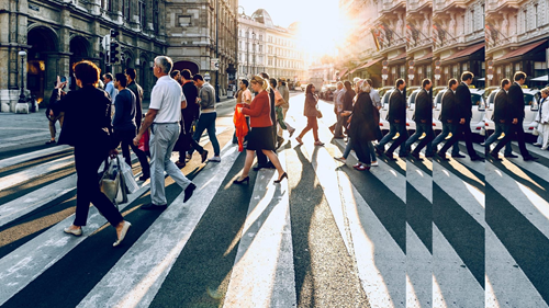 zebra crossing with pulse