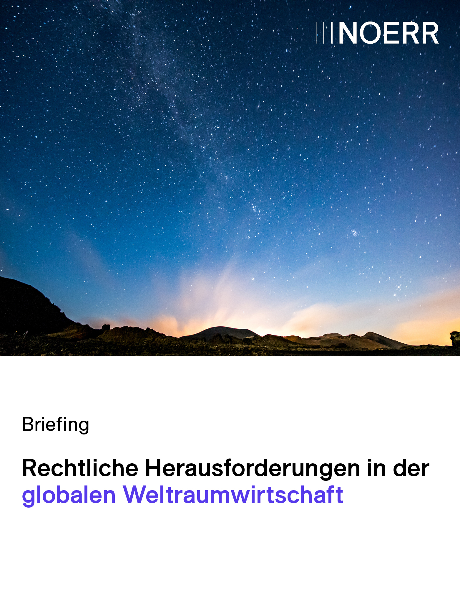 Rechtliche Herausforderungen in der globalen Weltraumwirtschaft