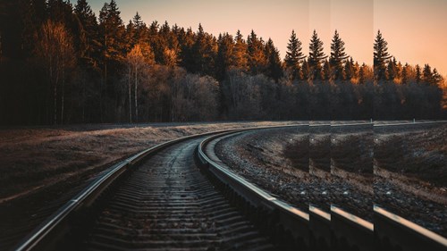 railsway track with pulse