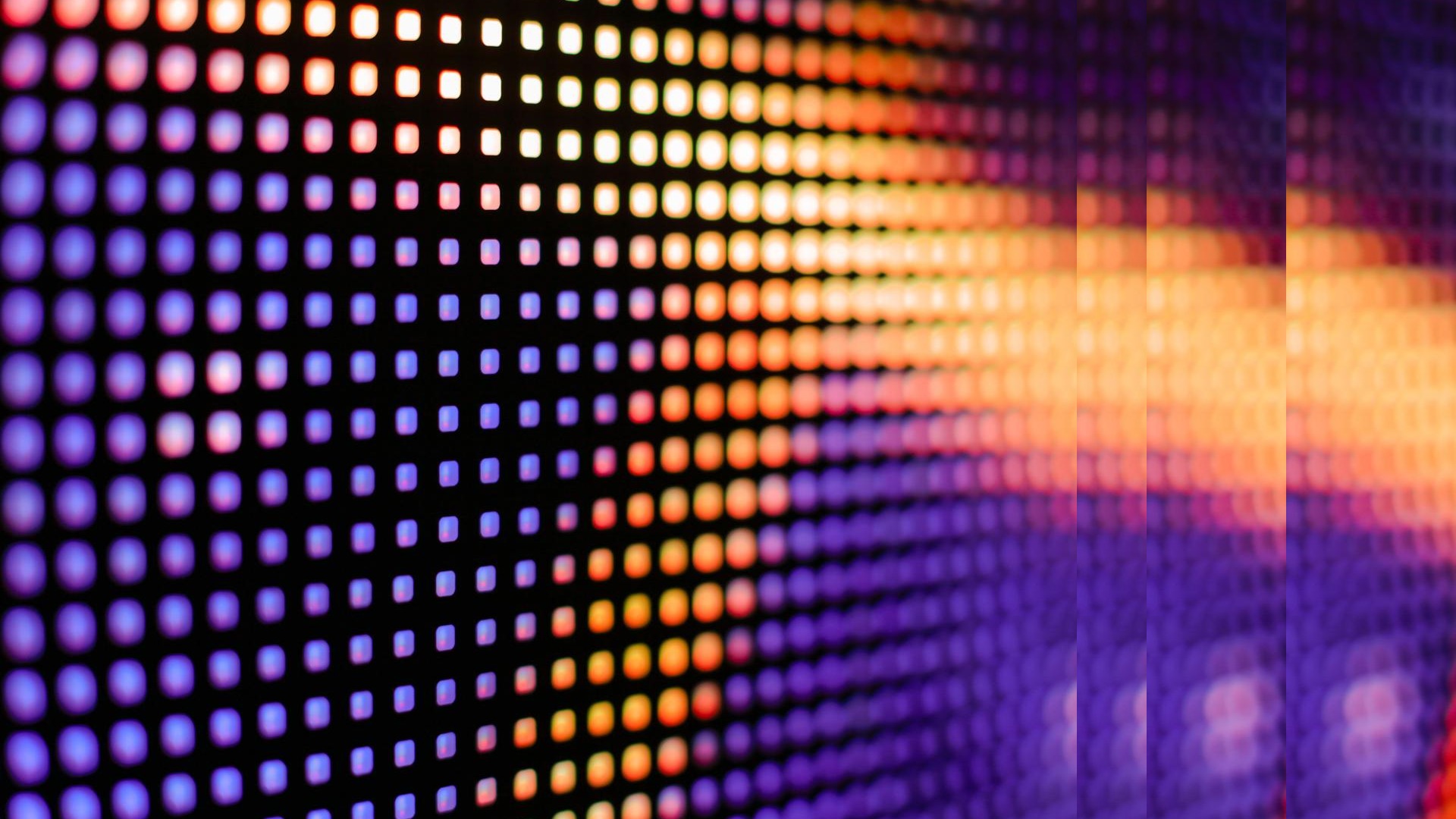 colored purple screen