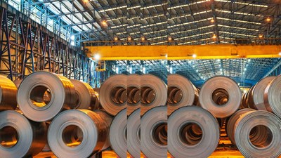 Hot rolled steel sheets and coils storage