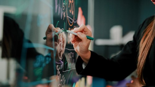 Presentation glass board pen