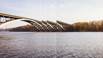 river bridge with pulse