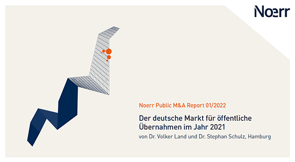 Titelbild Public M&A Reort 01/2022 DE