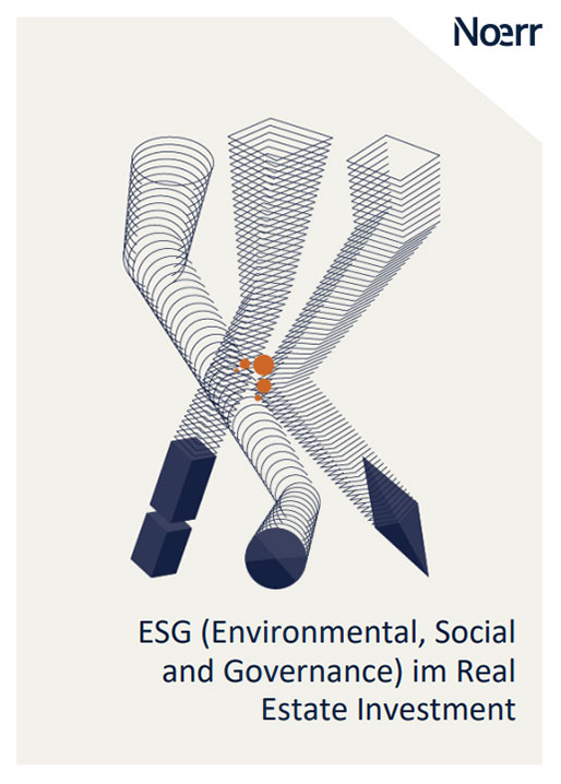 Cover Visual zur Broschüre ESG im Real Estate Investment in DE