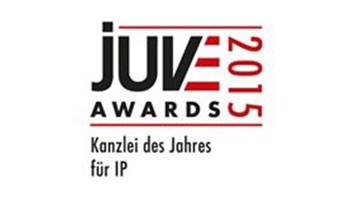 JUVE Awards 2015 Kanzlei des Jahres für IP