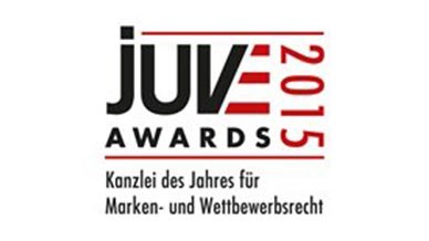 JUVE Awards 2015 Kanzlei des Jahres für Marken- und Wettbewerbsrecht