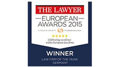 The Lawyer European Awards 2015 Law firm of the Year