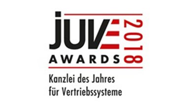 JUVE Awards 2018 Kanzlei des Jahres für Vertriebssysteme