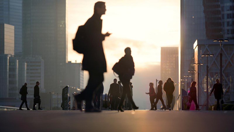 people morning light