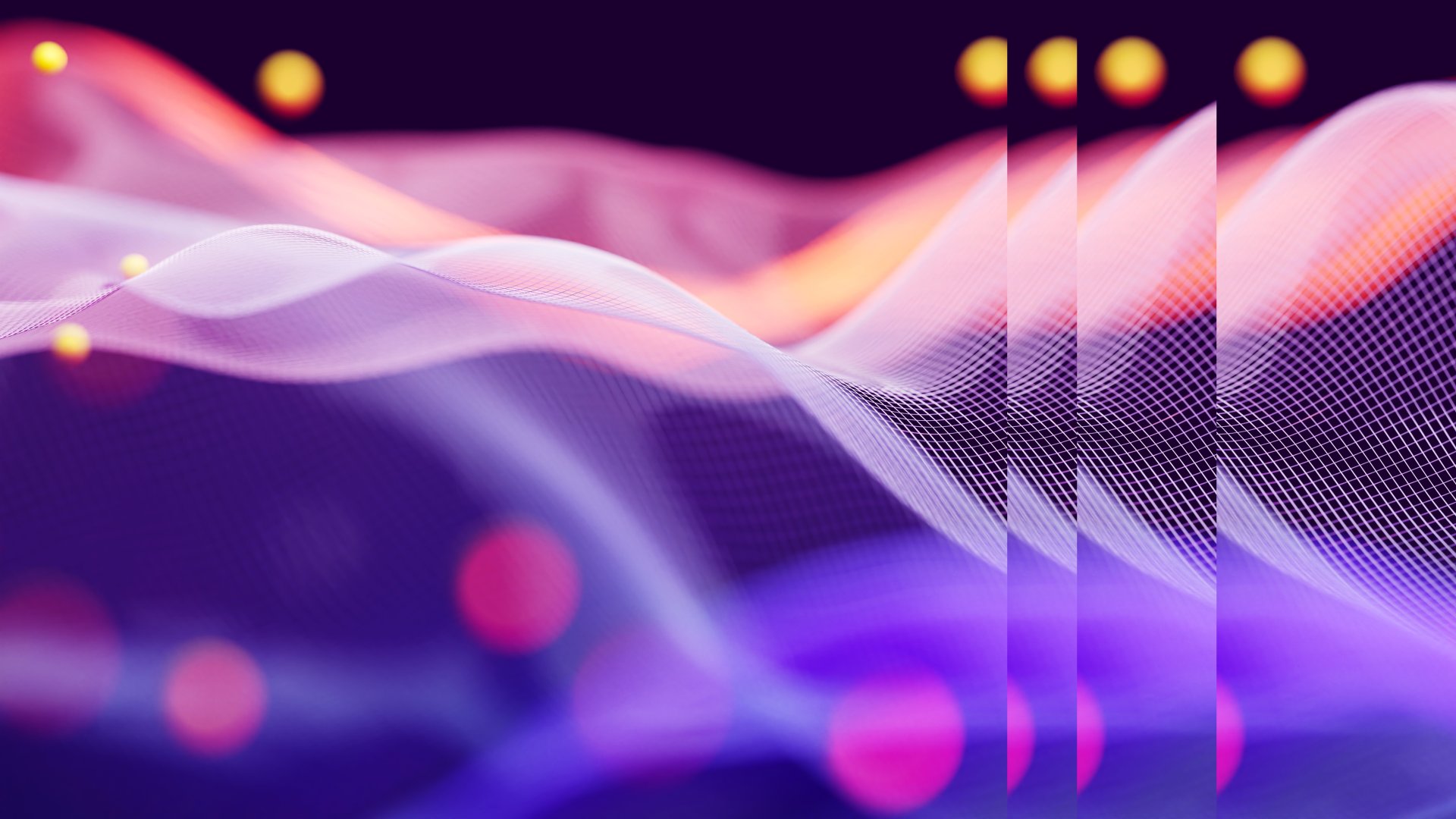 Abstract colorful wave lines