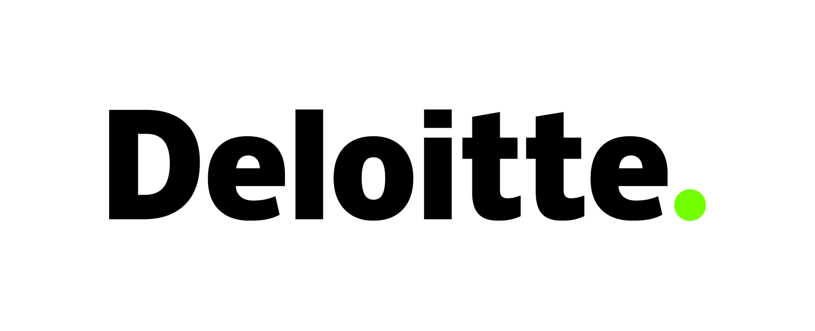 Deloitte Logo auf weißem Hintergrund