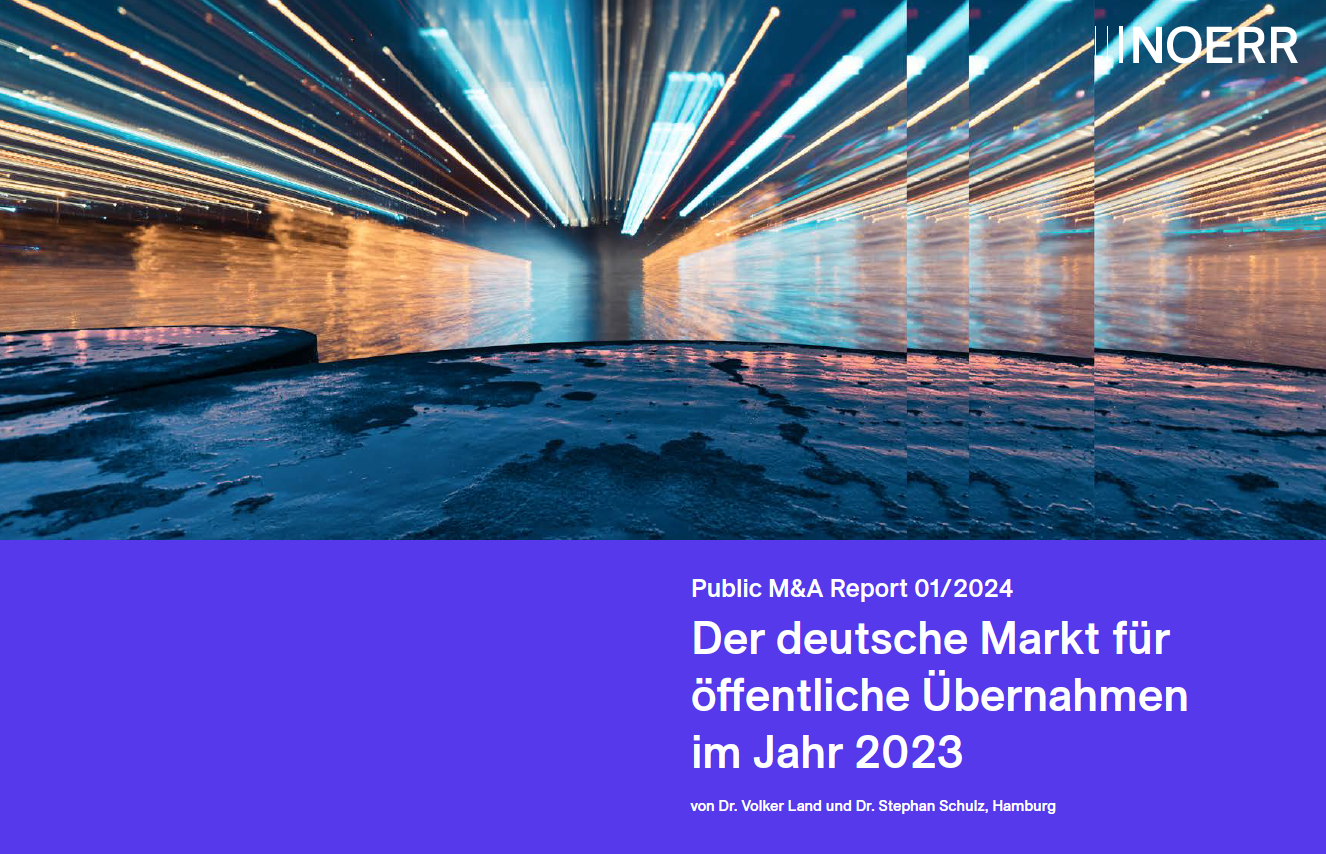 Cover Public M&A Report 01/2024 Deutsch