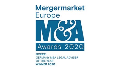 Mergermarket Europe M&A Awards 2020 Germany M&A Legal Adviser of the year