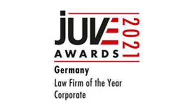 JUVE Awards 2021 Law Firm of the Year Corporate