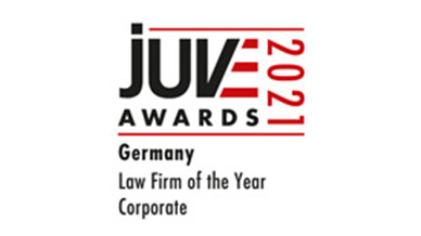 JUVE Awards 2021 Law Firm of the Year Corporate
