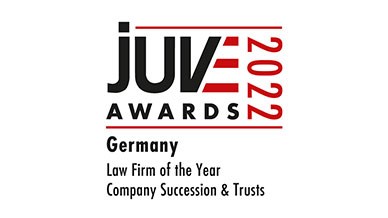 JUVE Awards 2022 Law firm of the Year Company Succession and Trusts