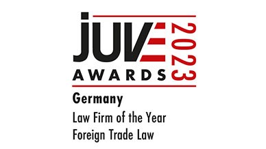 JUVE Awards 2023 Law Firm of the Year Foreign Trade Law