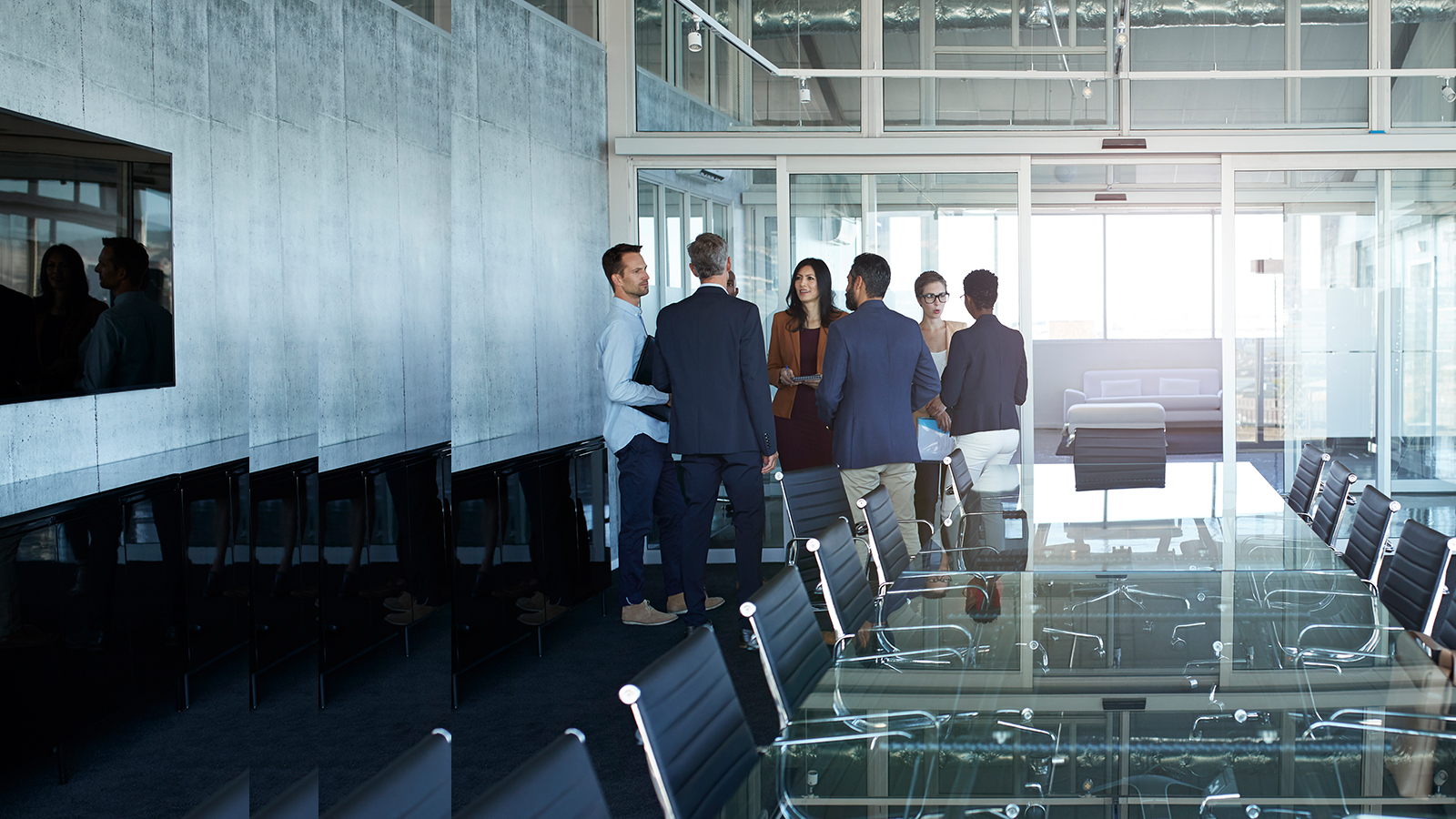 People in conference room