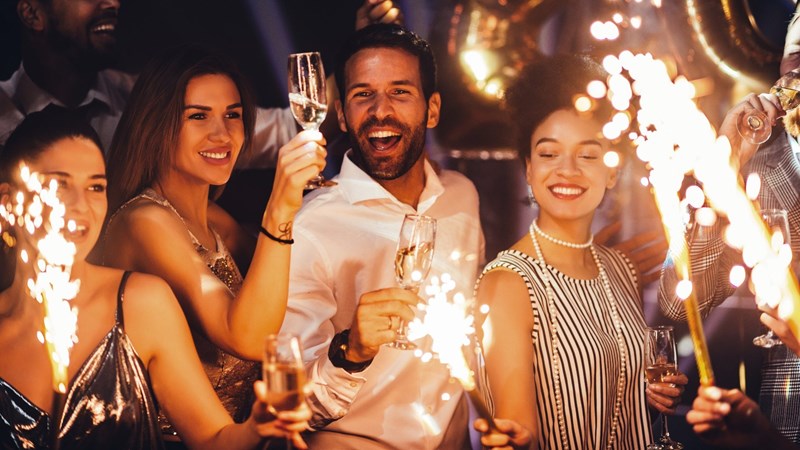 Group of people at a party