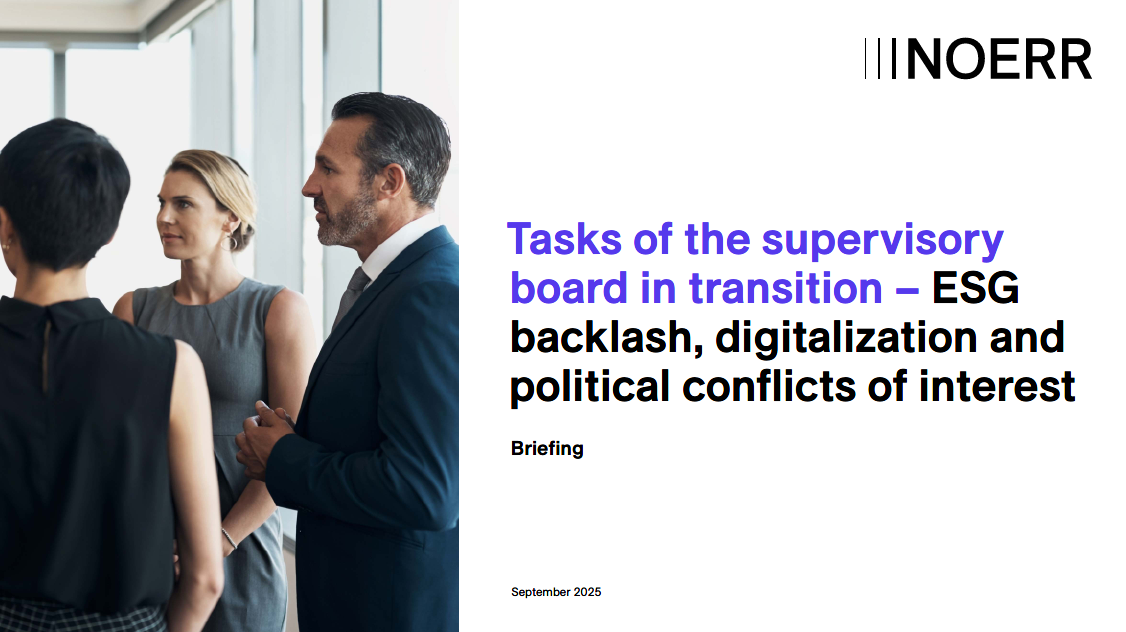 Tasks of the supervisory board in transition